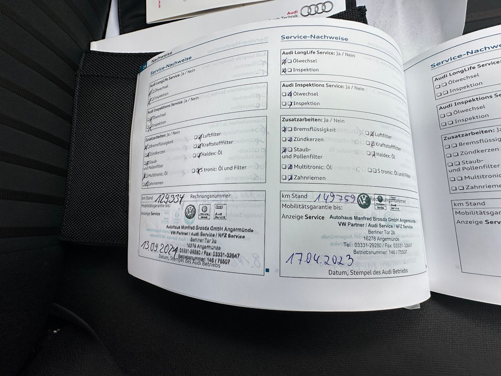 Fahrzeugabbildung Audi A4 Avant Ambiente 1.8 160 PS  Autom. STH