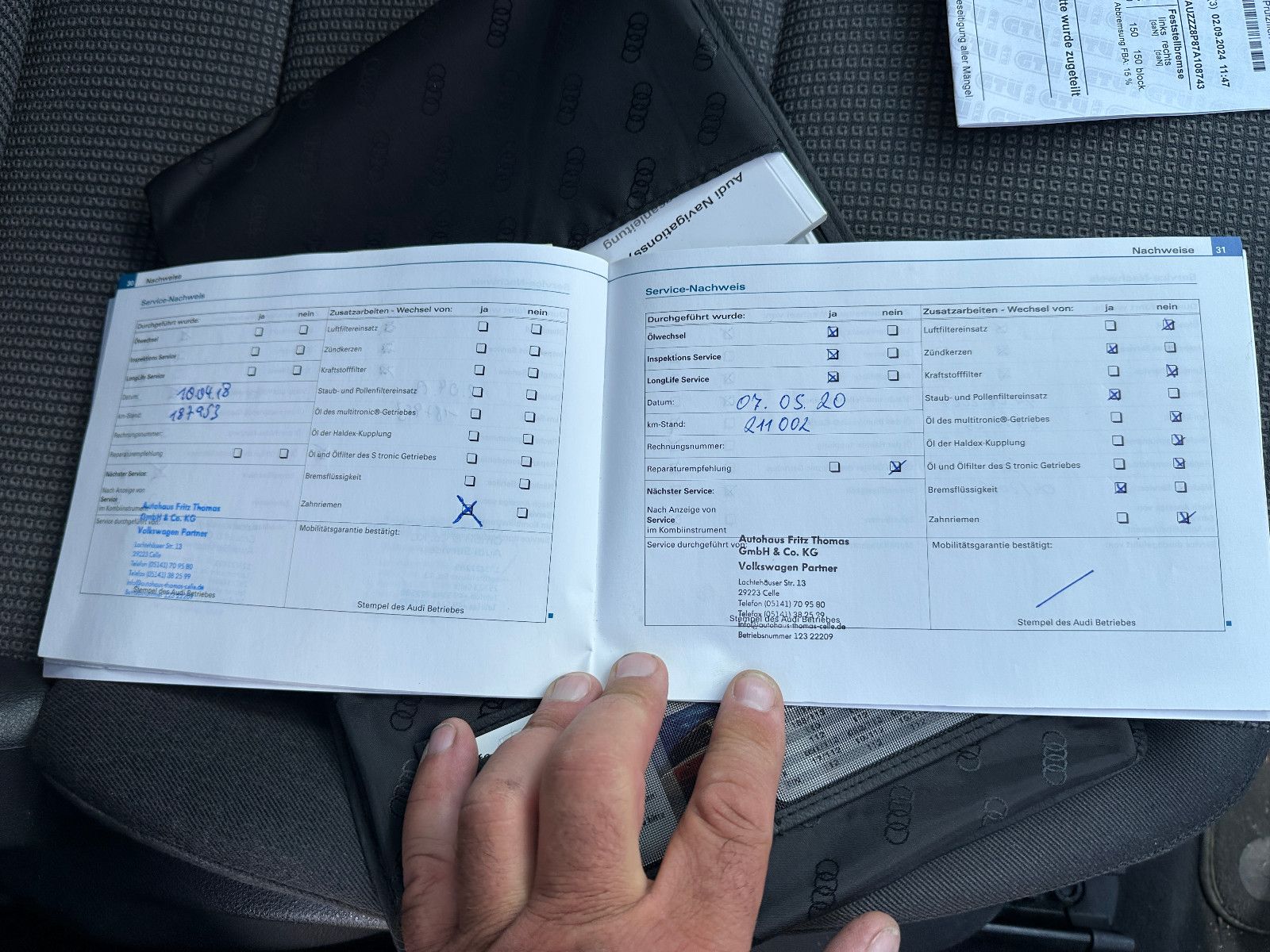 Fahrzeugabbildung Audi A3 Sportback 2.0 FSI Attraction Autom. Navi
