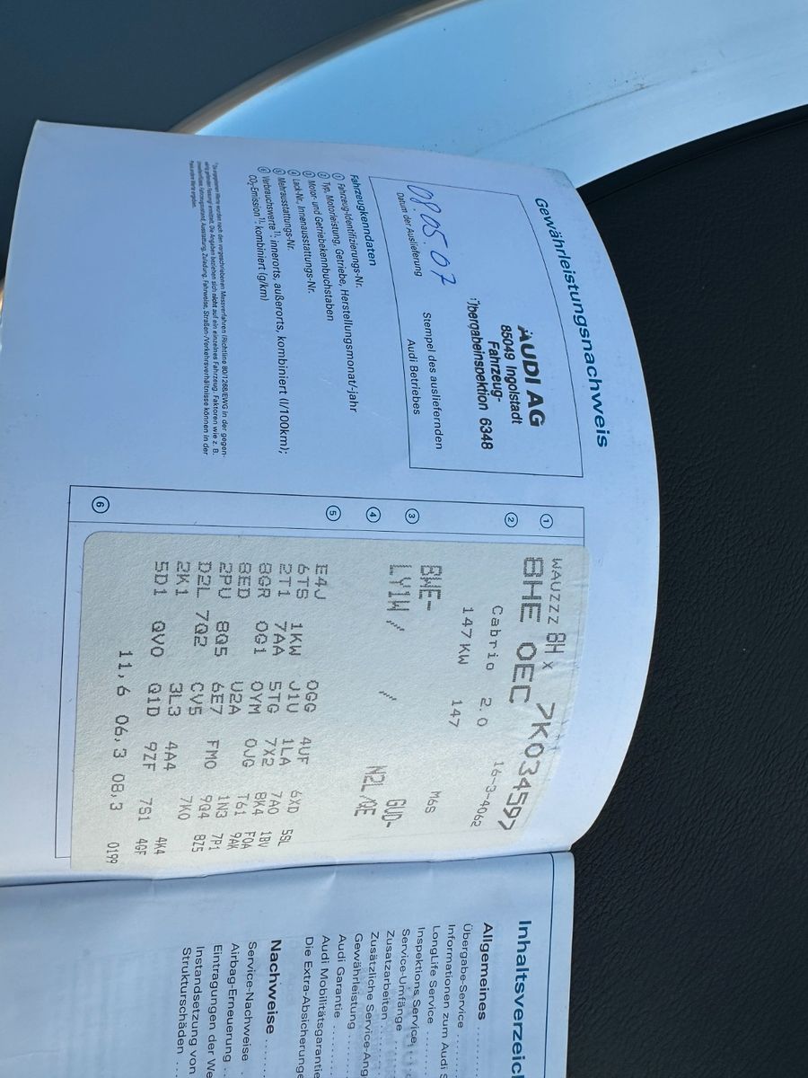 Fahrzeugabbildung Audi A4 Cabriolet 2.0 TFSI S-Line Sport Plus Bose