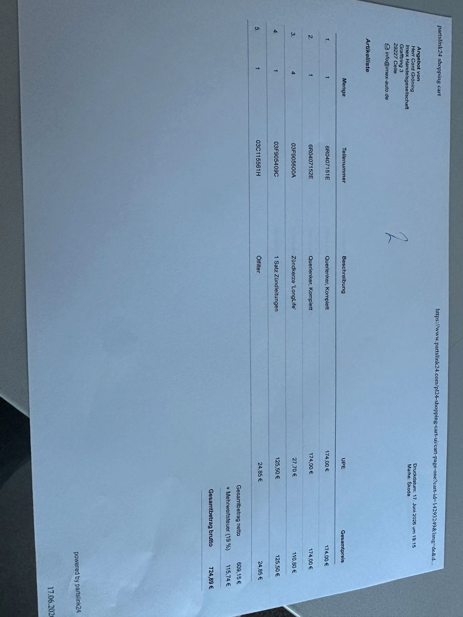 Fahrzeugabbildung Audi A4 Lim. 1.6