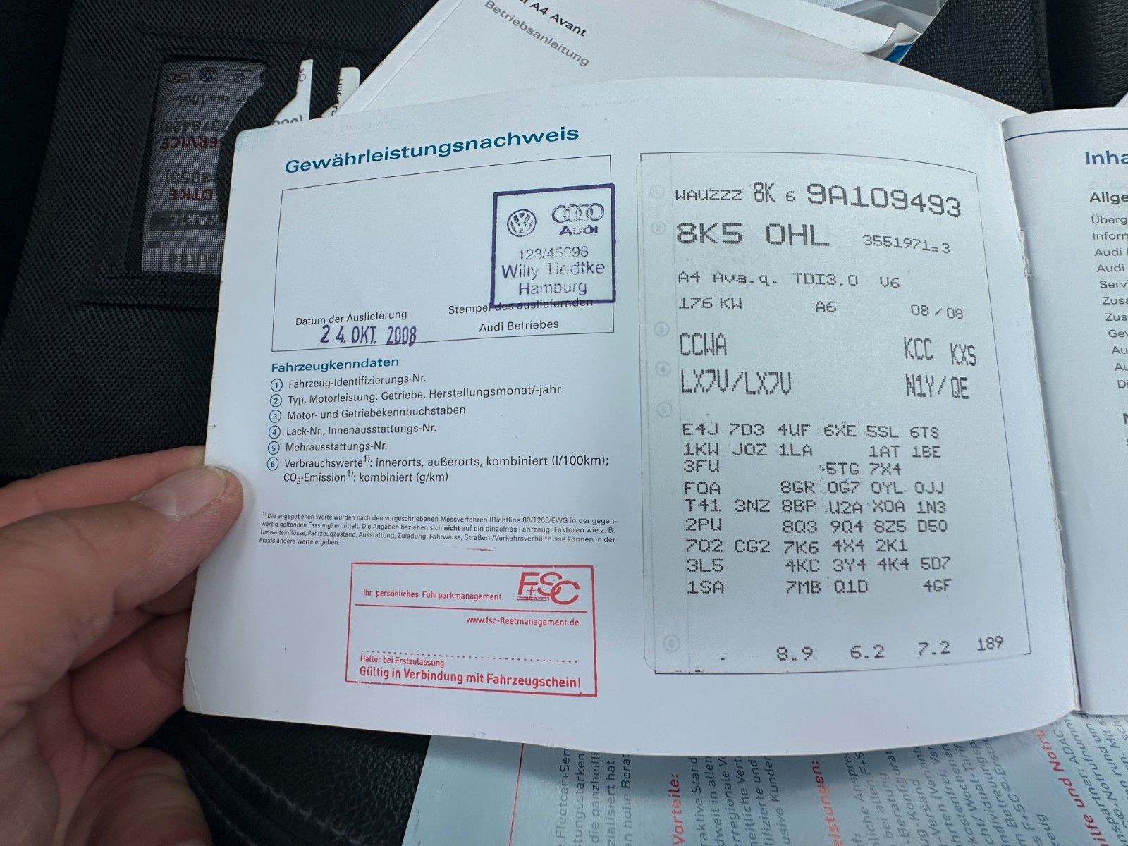 Fahrzeugabbildung Audi A4 Avant S line Sportpaket /plus quattro Pano